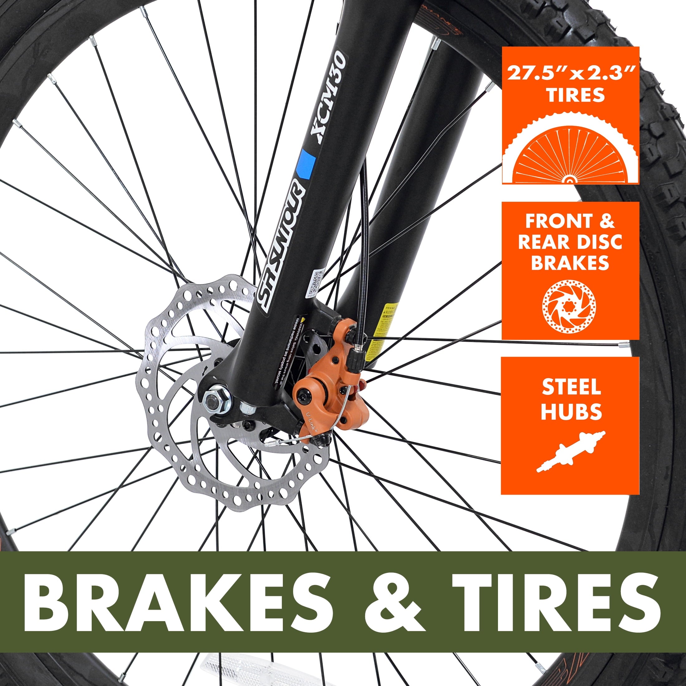 Trail 27.5 Vibe Mountain Bike. Large Frame. Black