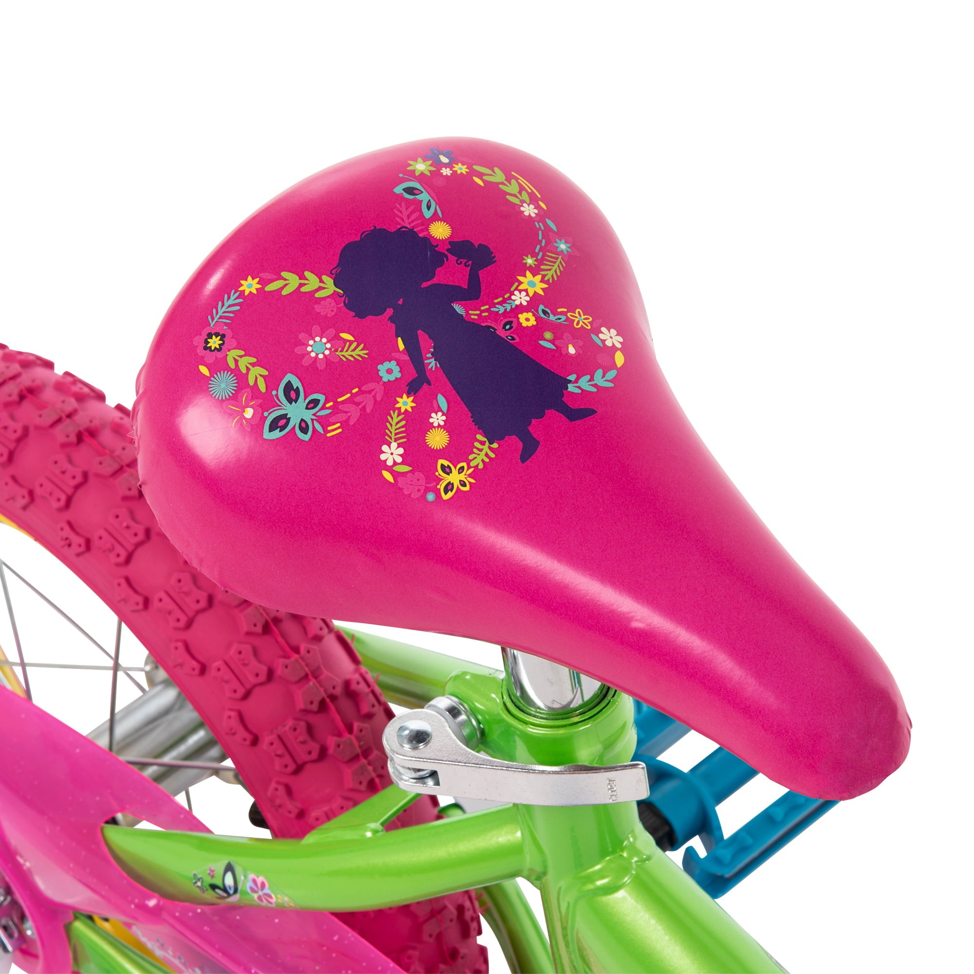 Encanto 12-inch Bike for Girls. Pink/Green/Blue. by Huffy