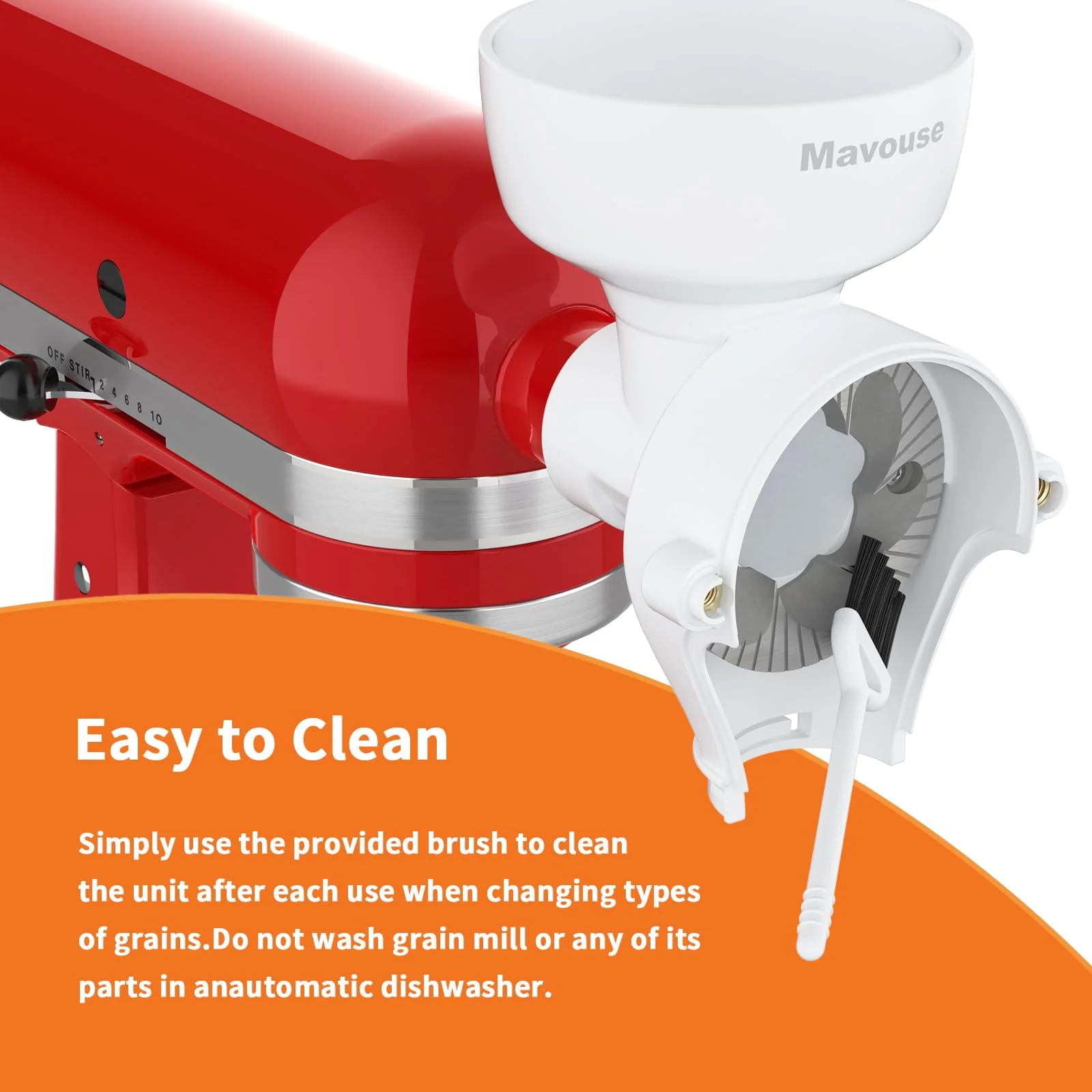 Mavouse Grain Mill Attachment For Kitchenaid Stand Mixer