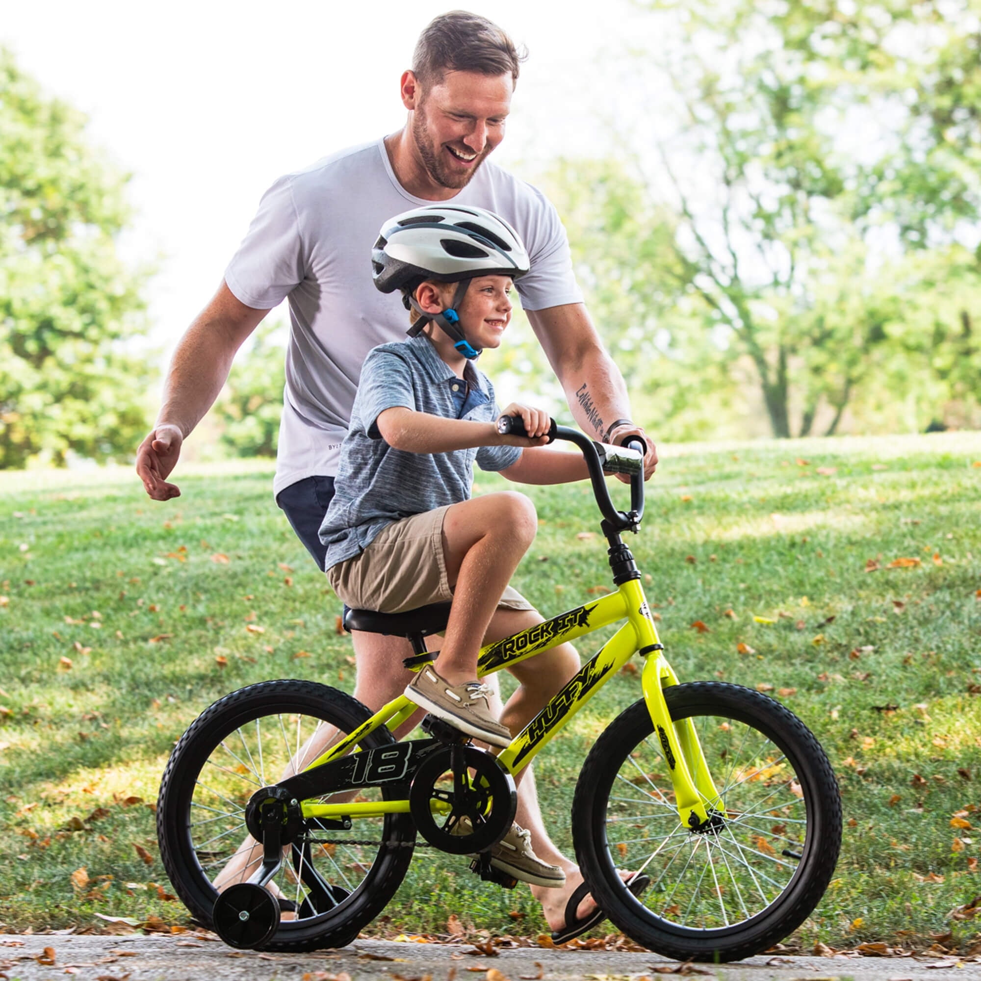 18 in. Rock It Boy Kids Bike. Neon Powder Yellow