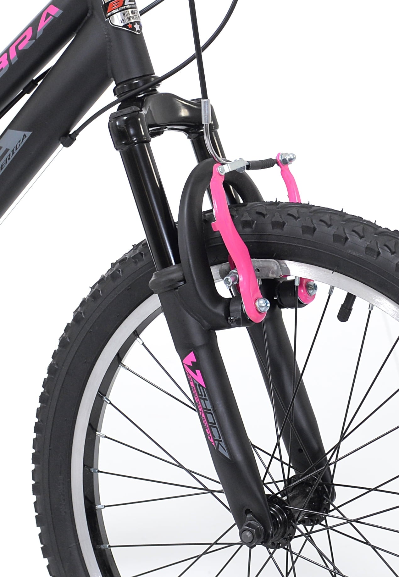 20-inch Girl's Kobra Mountain Child Bicycle. Black/Pink