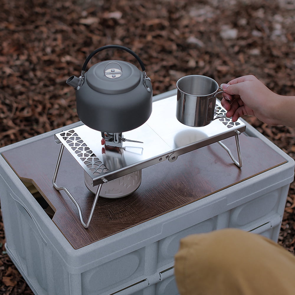 Outdoor Folding Camp Stand Cooking Station Table for Camping Hiking Backpacking Picnic