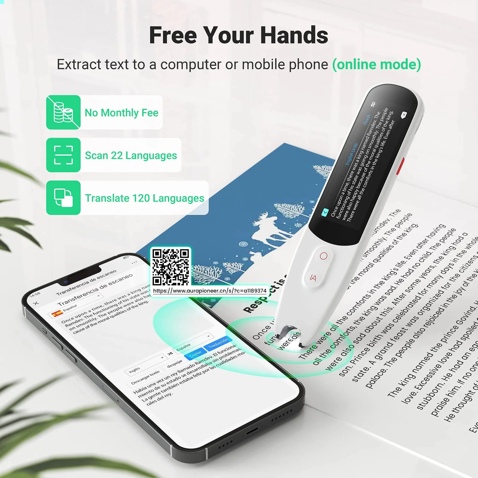 SVANTTO Pen Scanner. Text to Speech Device for Dyslexia