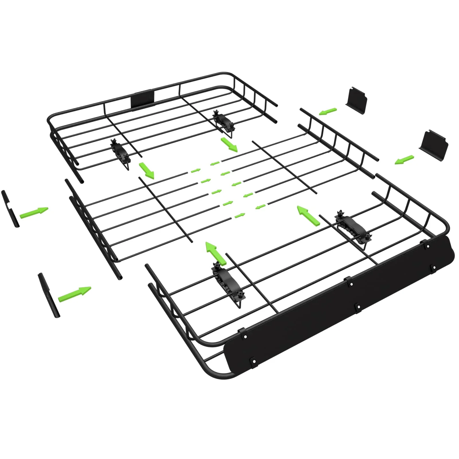 WEIZE 54 x 34 Heavy Duty Roof Rack. Rooftop Cargo Carrier Basket