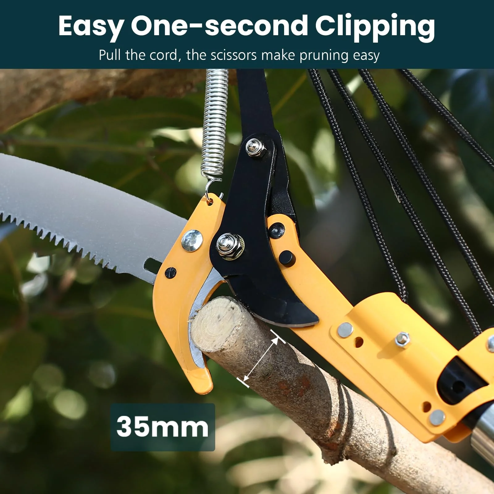 Dremmt 27 FT Pole Saws for Tree Trimming