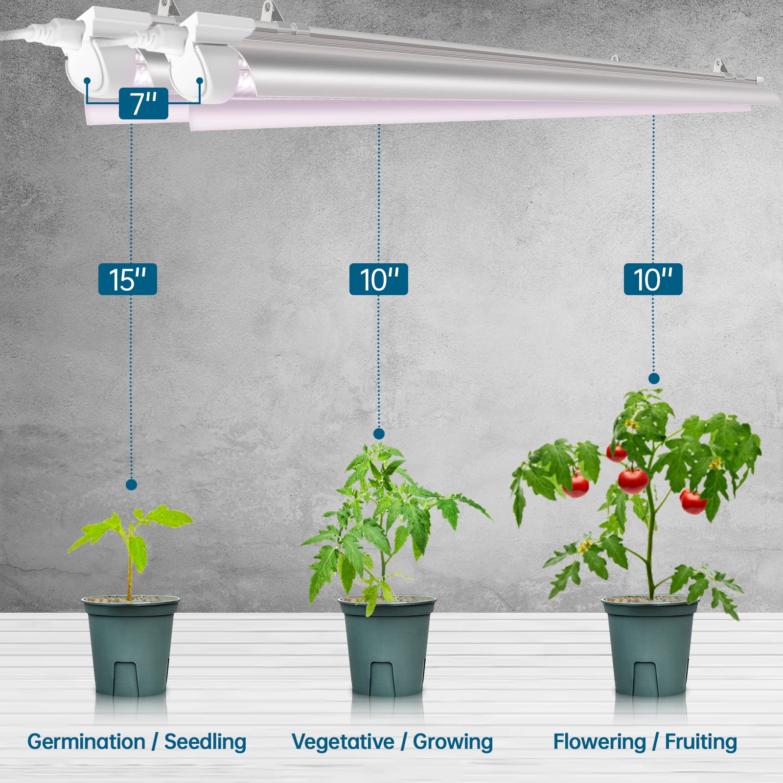 Barrina 4FT Plant Grow Light for Indoor Plant Growing