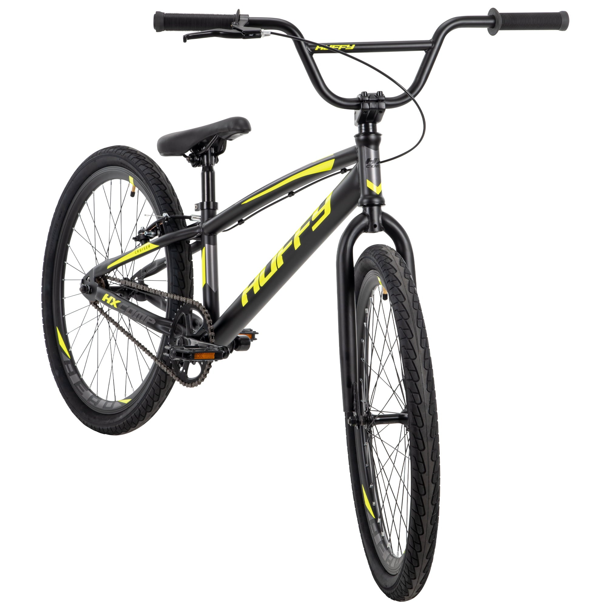 HX Cruiser 24-inch BMX Bike for Boys. Black/Yellow
