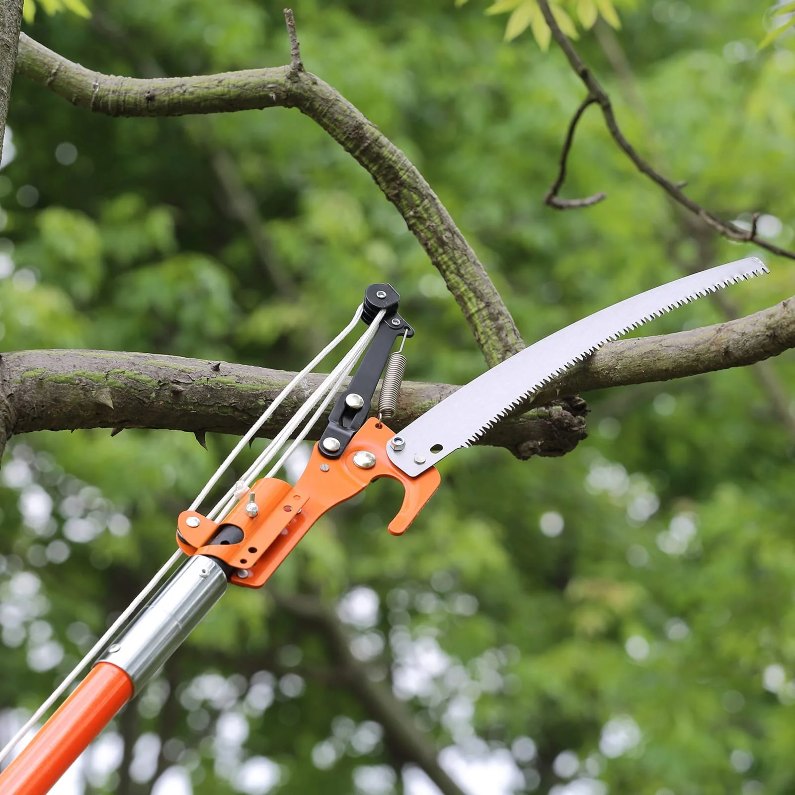 VEVOR Manual Pole Saw. 7.3-27 ft Extendable Tree Pruner
