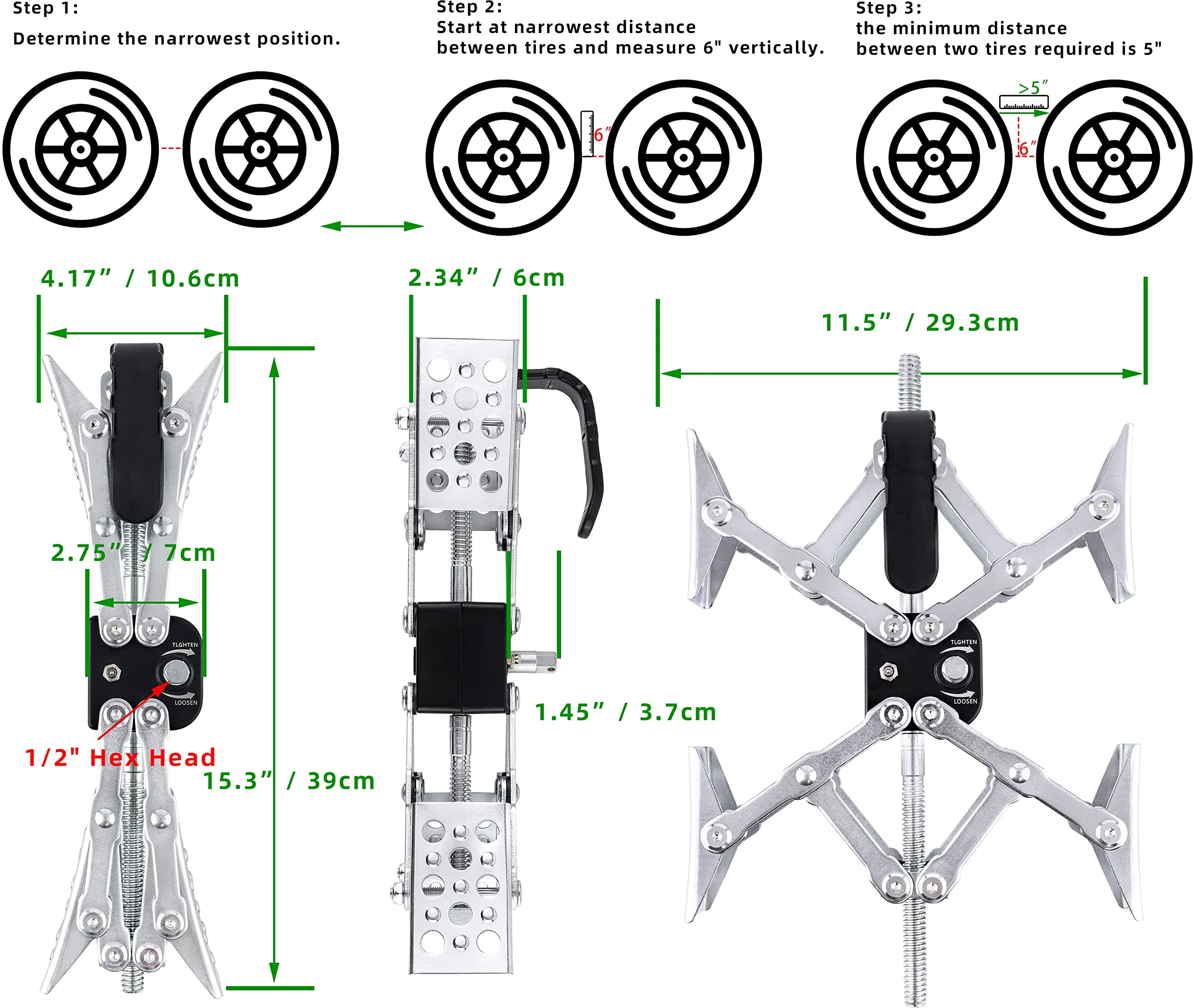 Maxchock 2 Pack X-Shaped RV Stabilizer Wheel Chock