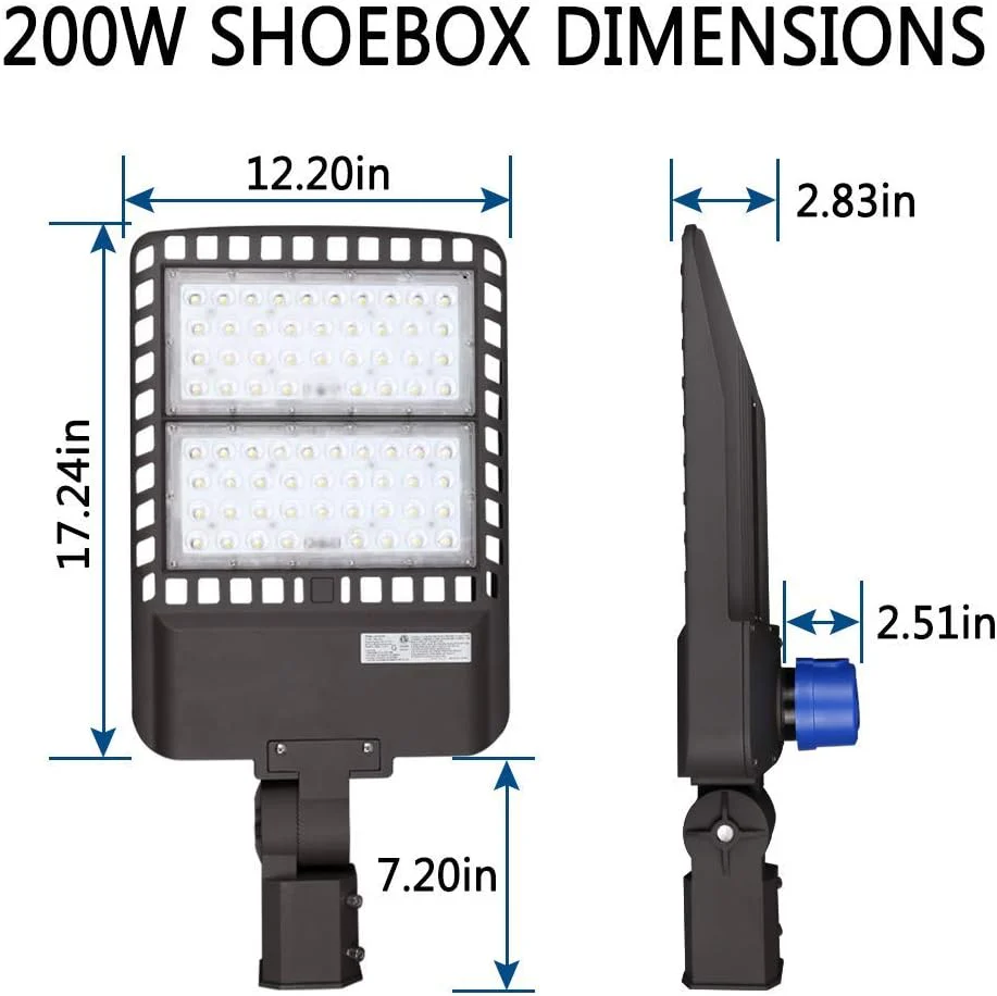 LEDMO LED Parking Lot Light 200W. Commercial Outdoor Area Lighting