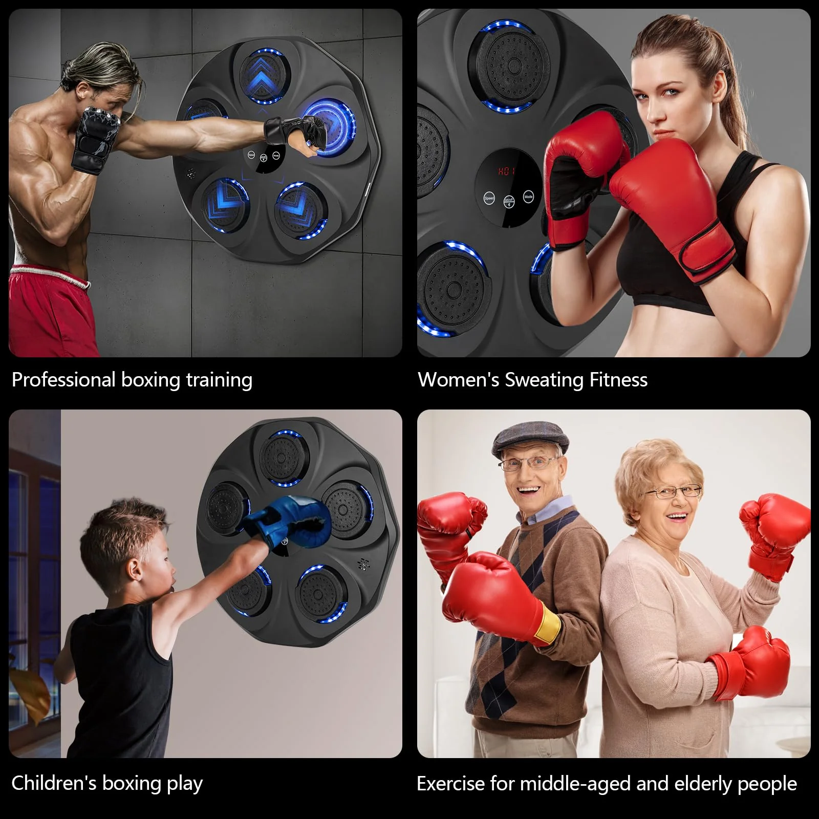 Smart Bluetooth Music Boxing Machine with Boxing Gloves