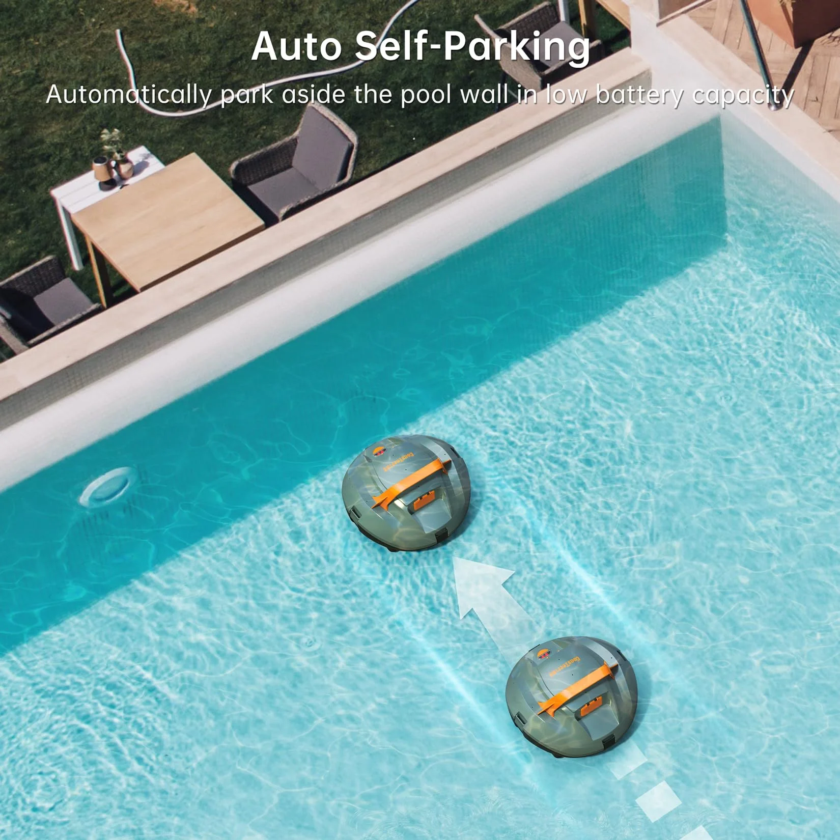 CoasTeering Cordless Robotic Pool Vacuum Cleaner