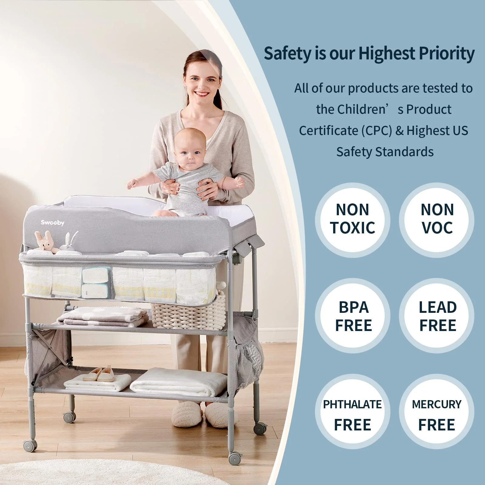 Sweeby Portable Baby Changing Table