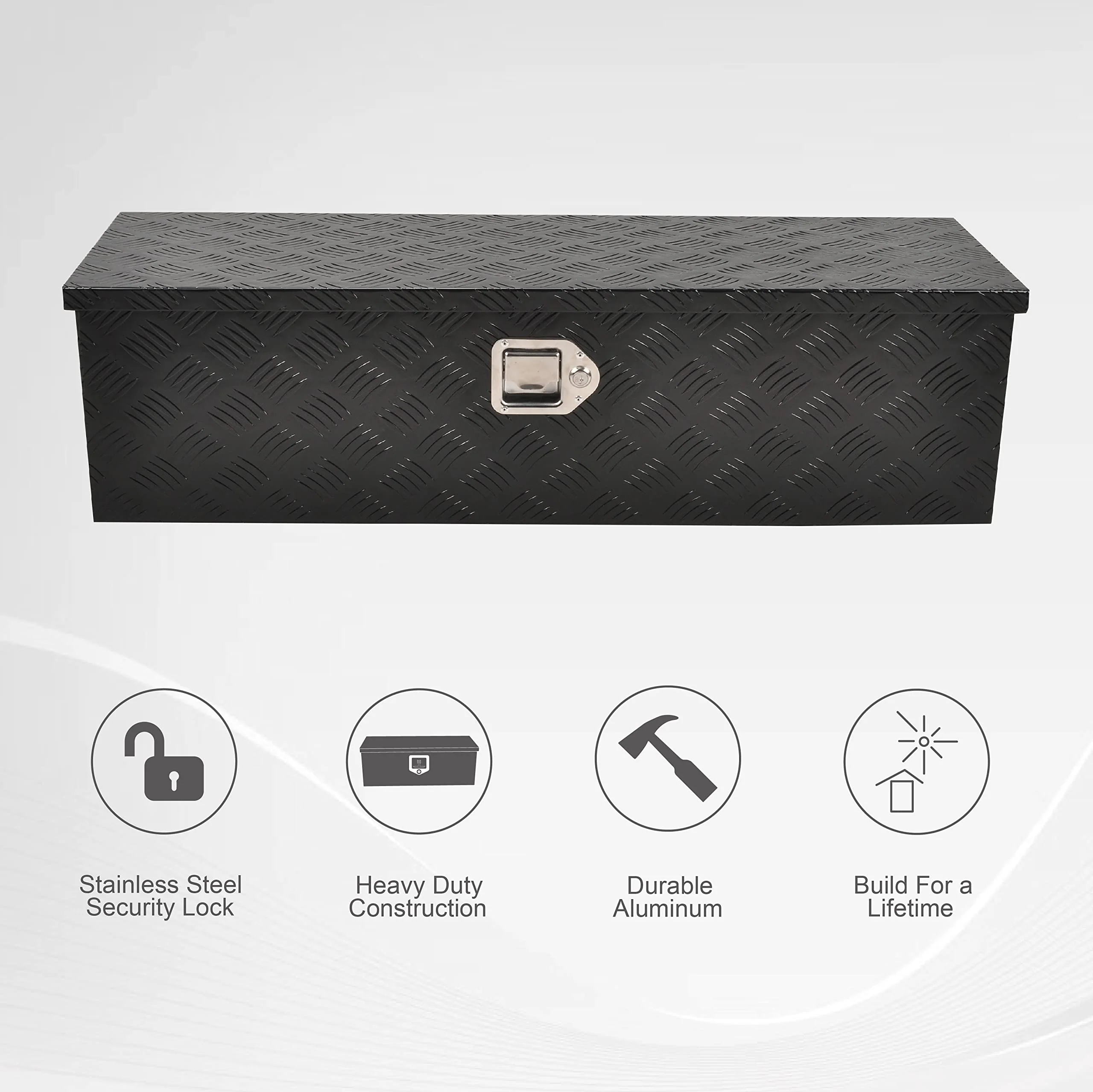 FGJQEFG 39 Inch Aluminum Heavy Duty Truck Bed Tool Box