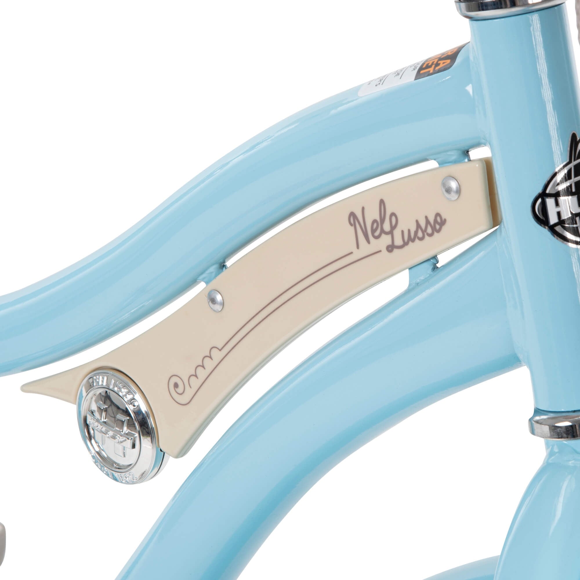 24 In. Girls Nel Lusso Women's Classic Beach Cruiser Bike. Light Blue
