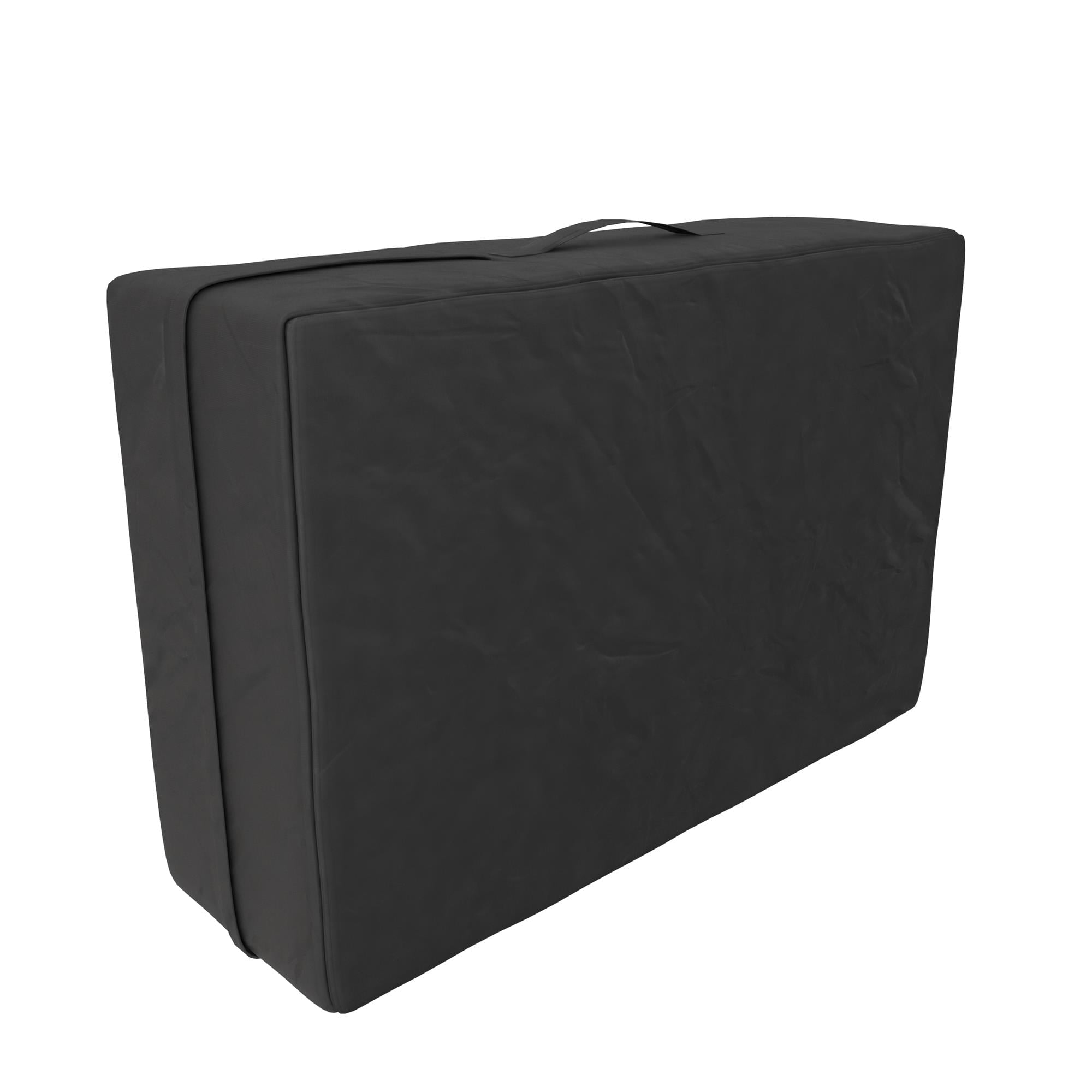 Aries 4-Inch Tri Folding Mattress with Carry Bag and Washable Cover. Twin Size