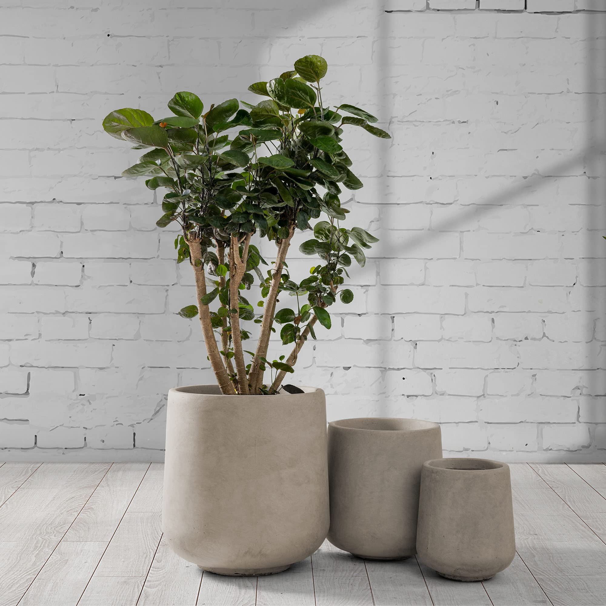 Kante 15.3+11.6+8.2 Dia Round Concrete Planter