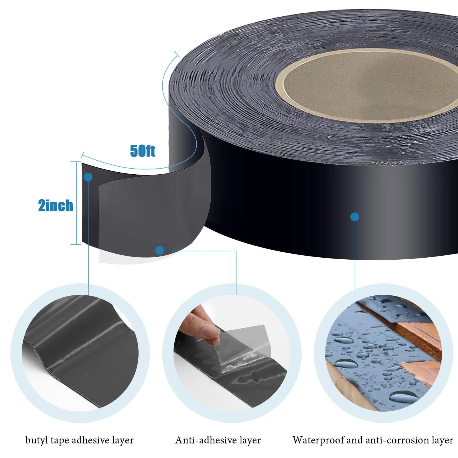 Heelos 10 Pack Joist Tape for Decking 2''��50'