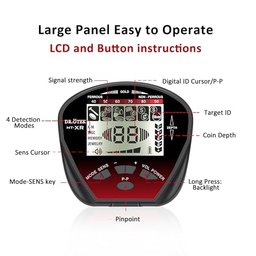 DR.?TEK Metal Detector for Adults Professional