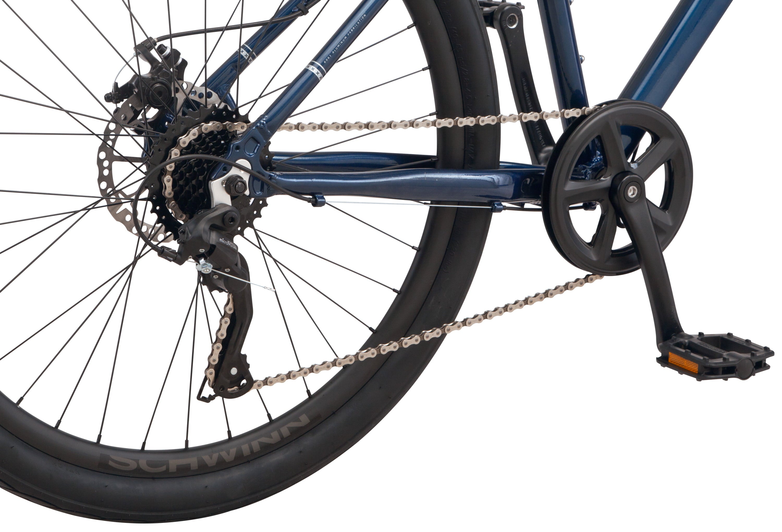 27.5 Junction Mens Hybrid Bike. 7 Speeds. Navy