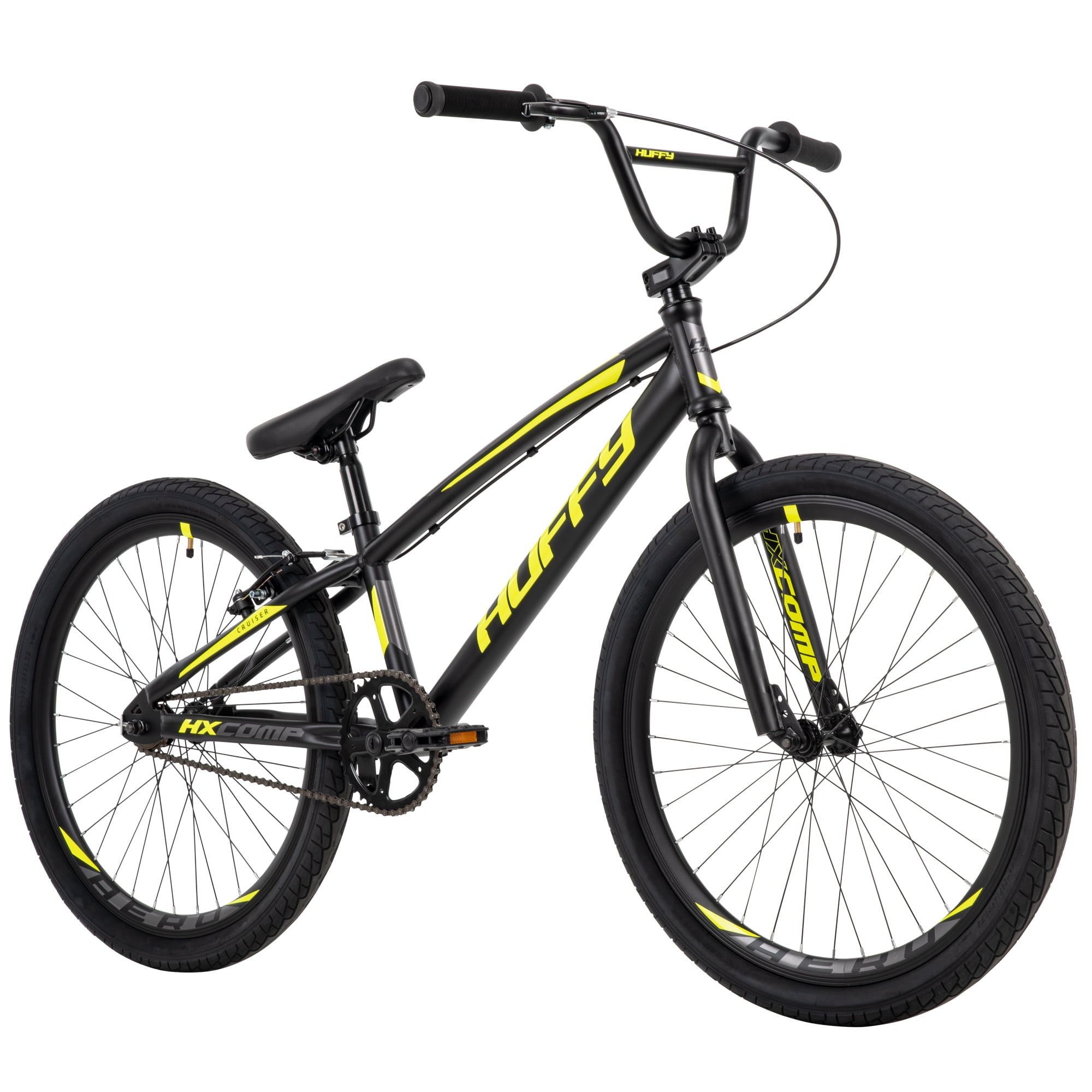 HX Cruiser 24-inch BMX Bike for Boys. Black/Yellow