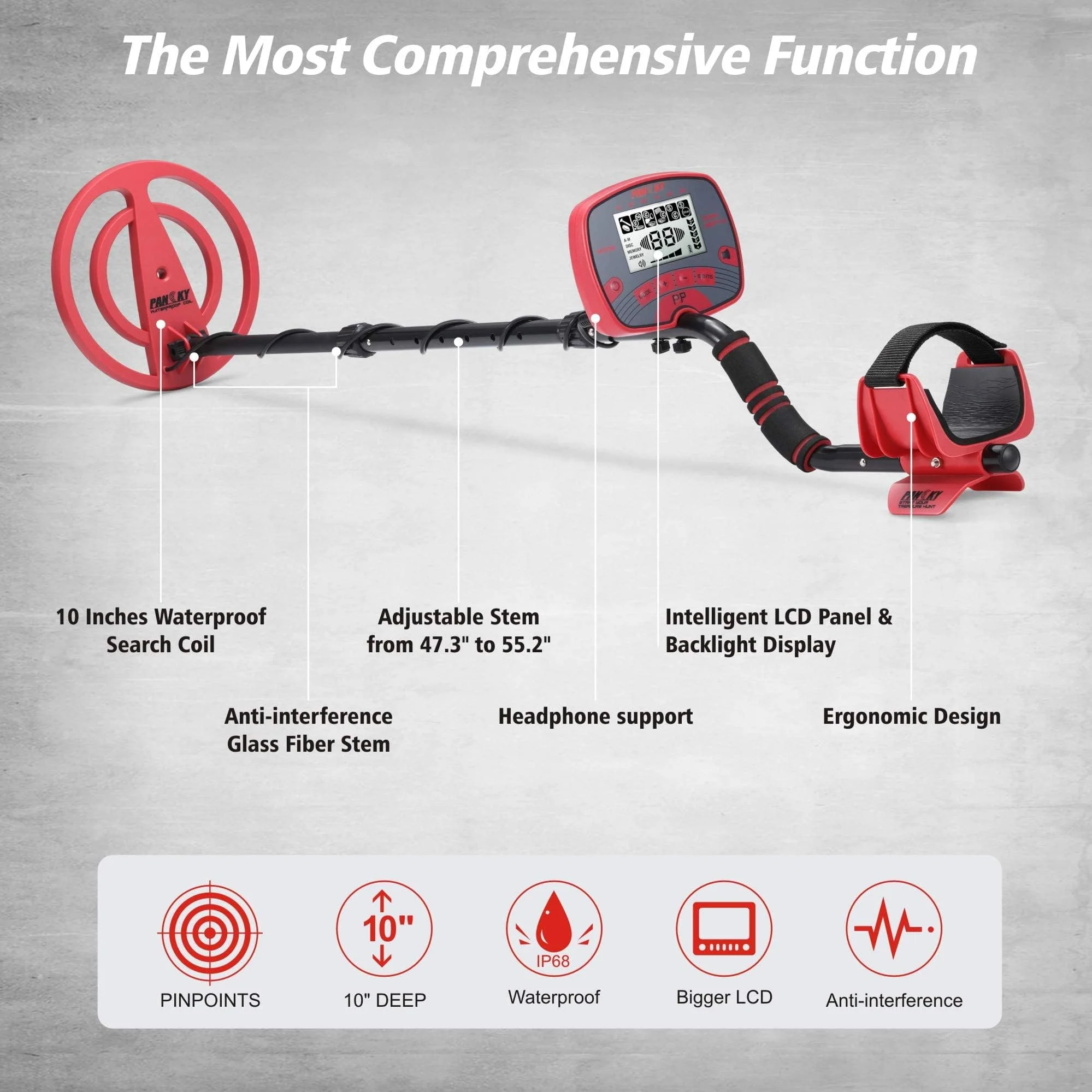 PANCKY Professional Higher Accuracy Metal Detector