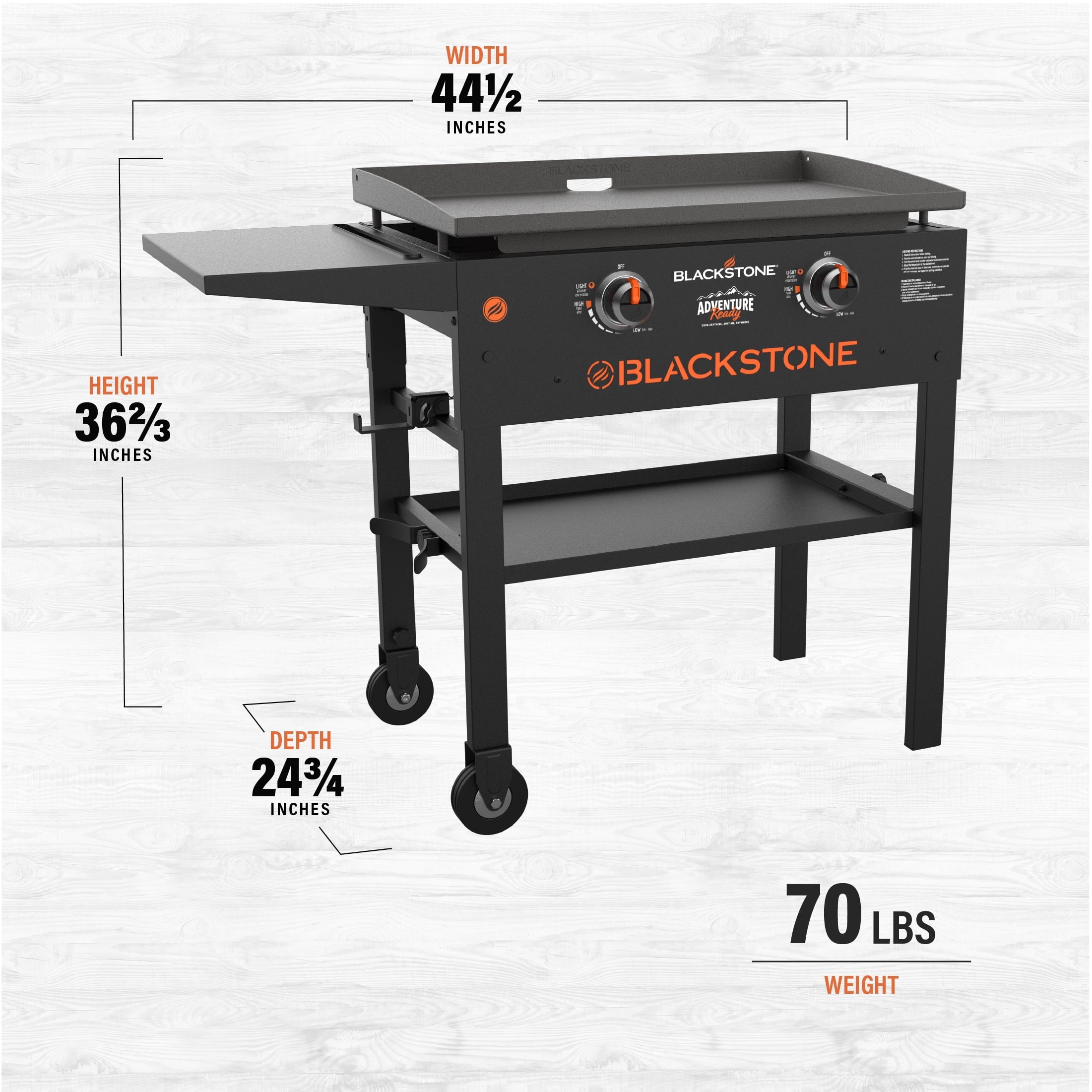 Adventure Ready 2-Burner 28 Griddle Cooking Station