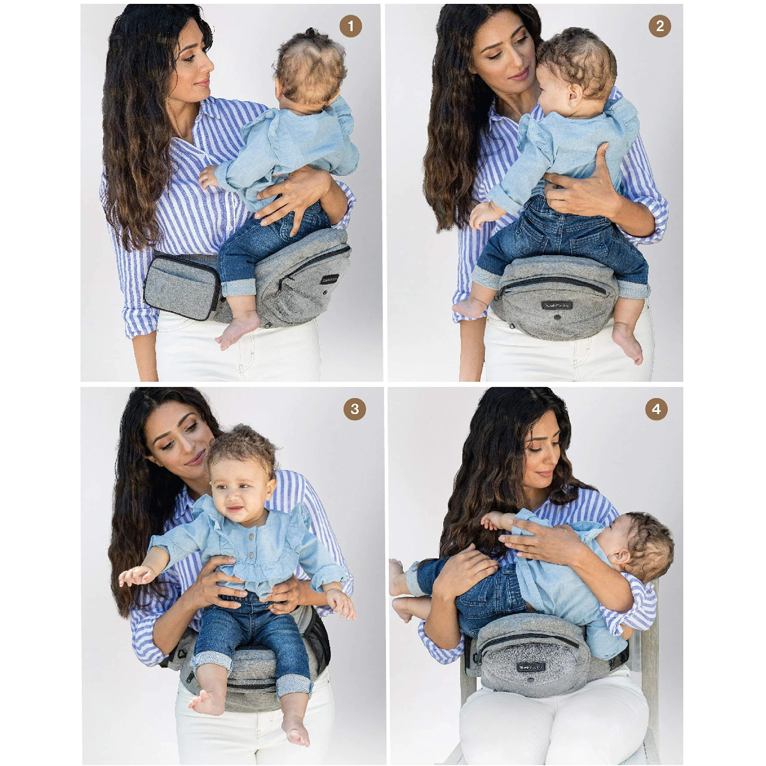 Tushbaby Hip Seat Baby Carrier for Newborns & Toddlers