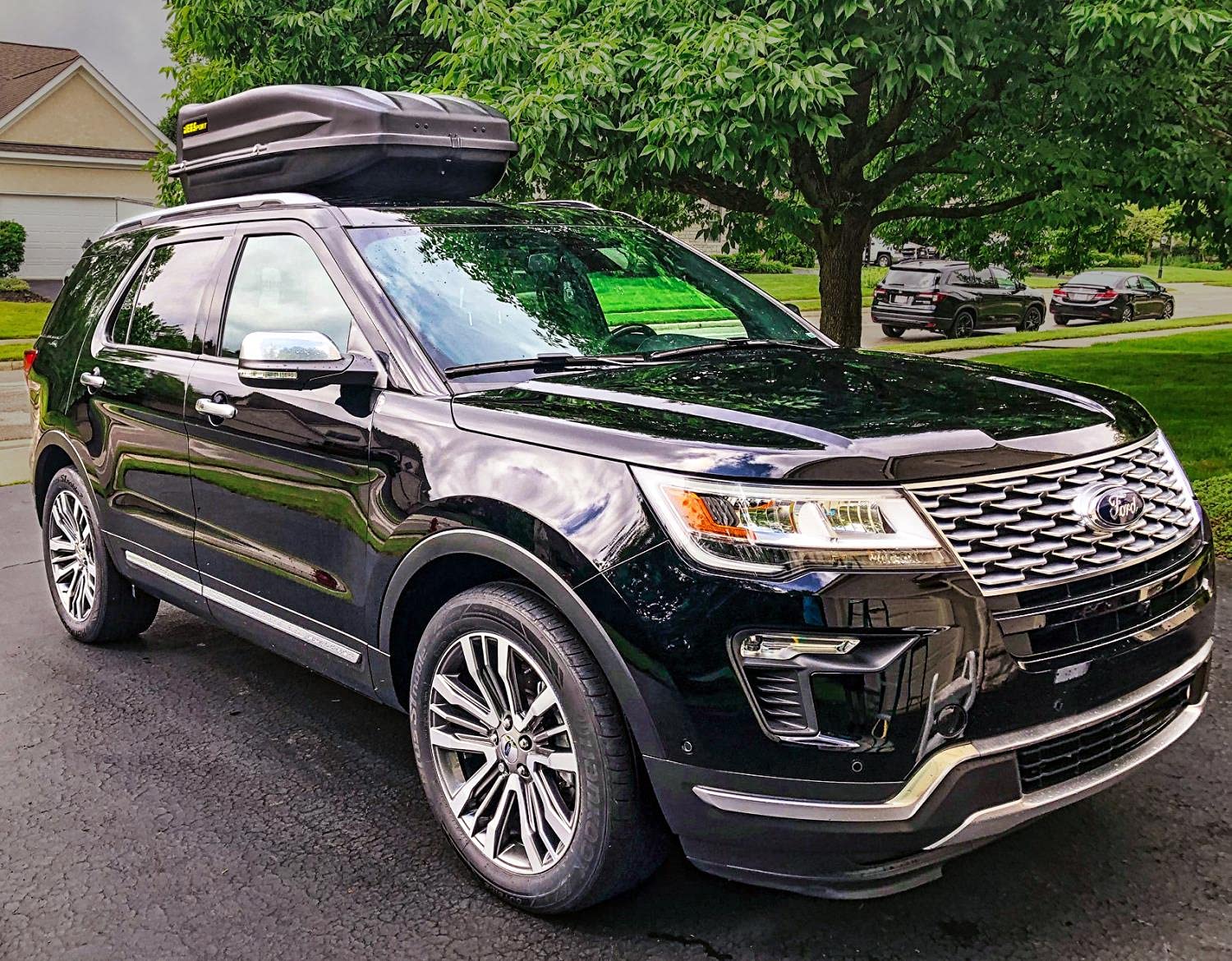 JEGS Large Rooftop Cargo Carrier for Car Storage Weatherproof Storage