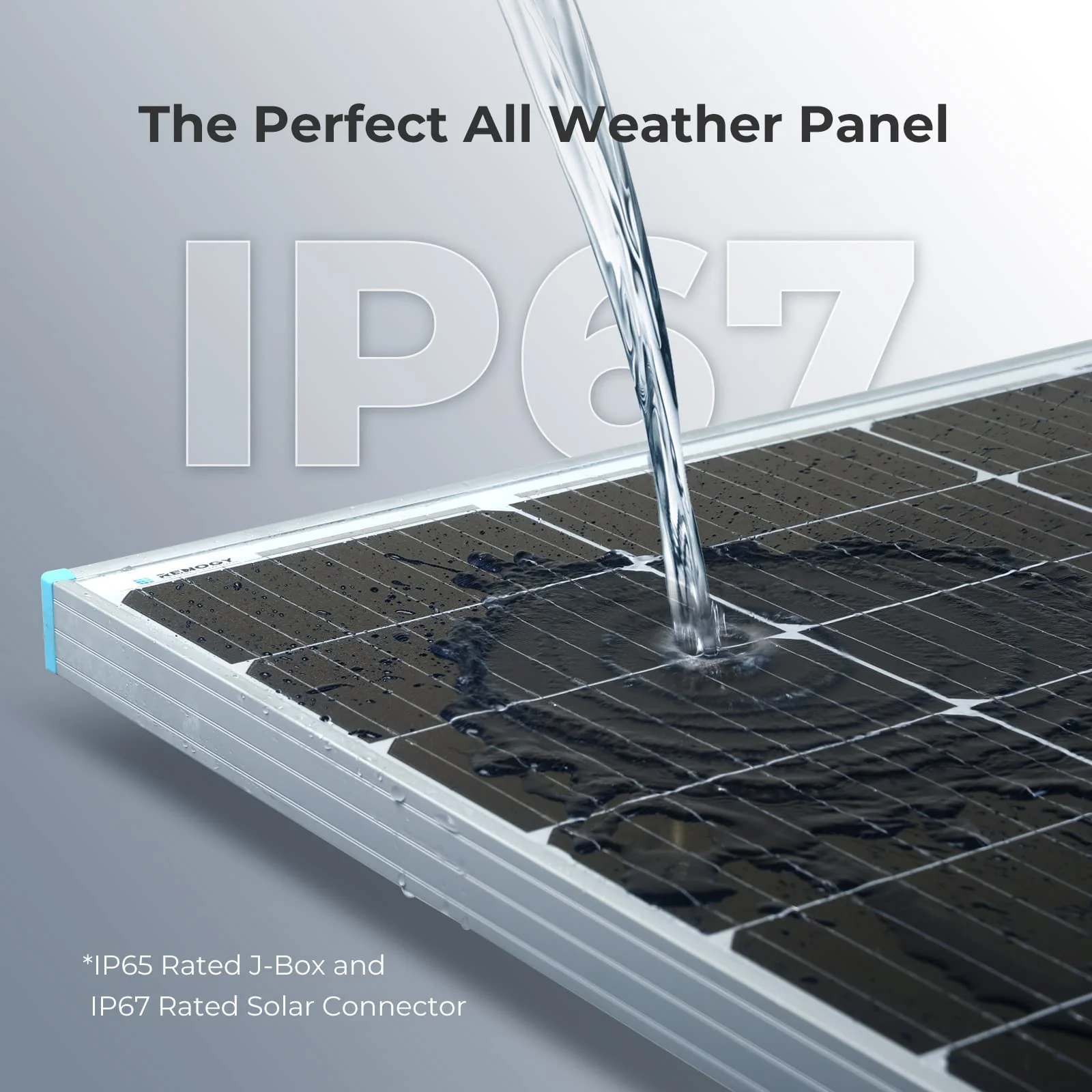 Renogy Solar Panel 100 Watt 12 Vol for RV Marine Rooftop Farm Battery