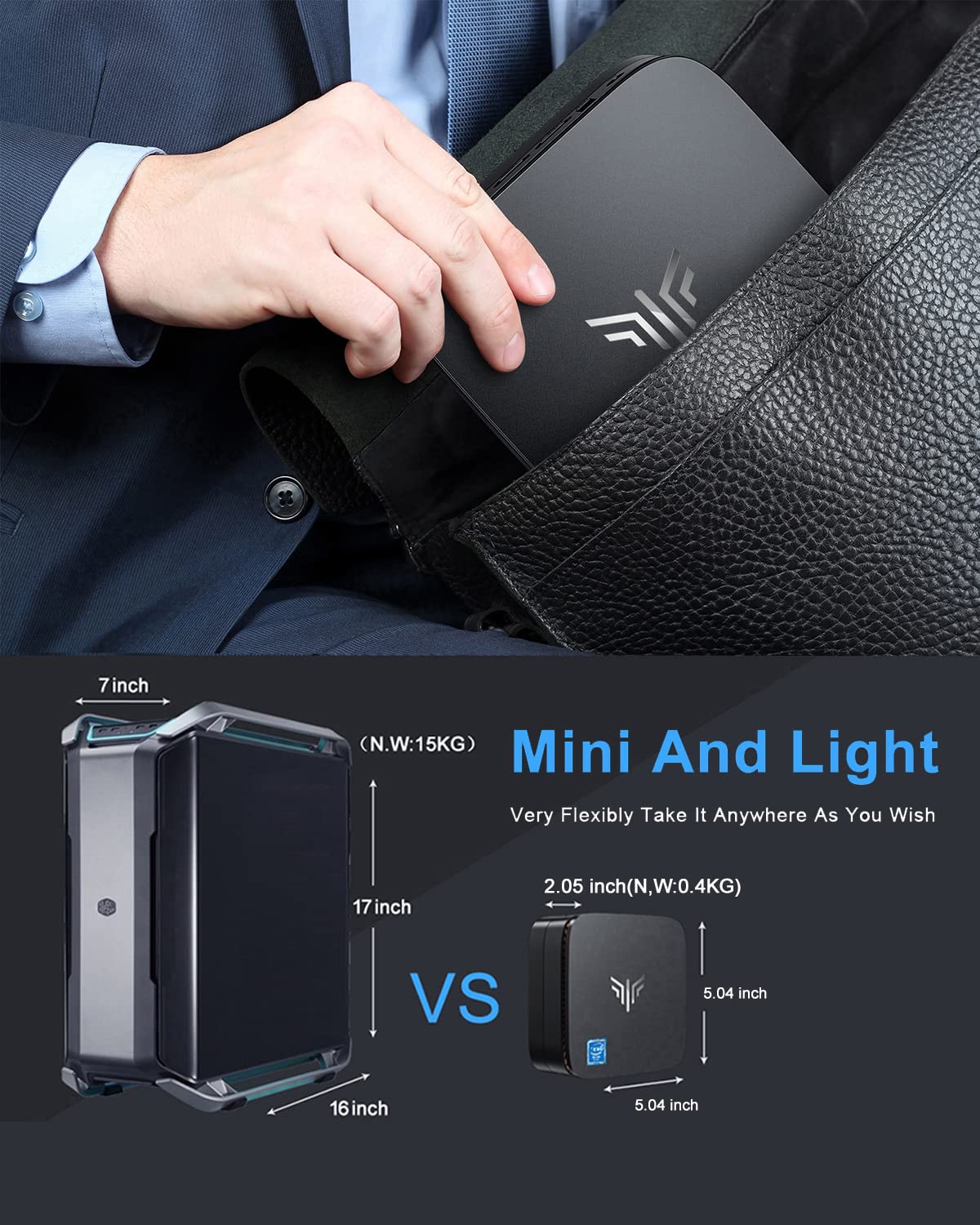 Kamrui Mini PC. AK1 Pro 12GB RAM 256GB SSD