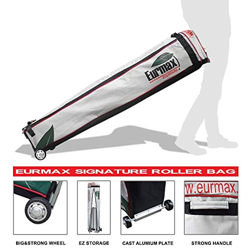 10'x10' Ez Pop Up Canopy Tent Commercial Instant Canopies with Heavy Duty Roller Bag