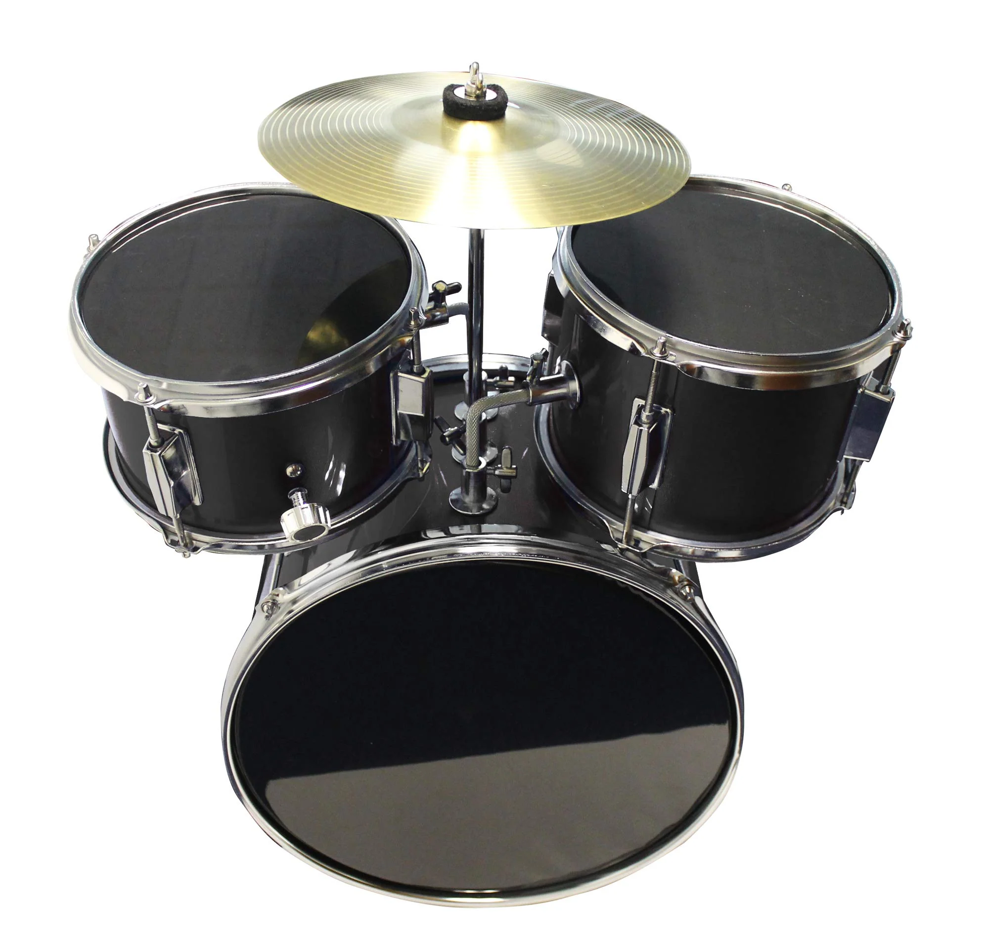 Music Alley 3 Piece Kids Drum Set with Throne. Cymbal. Pedal & Drumsticks