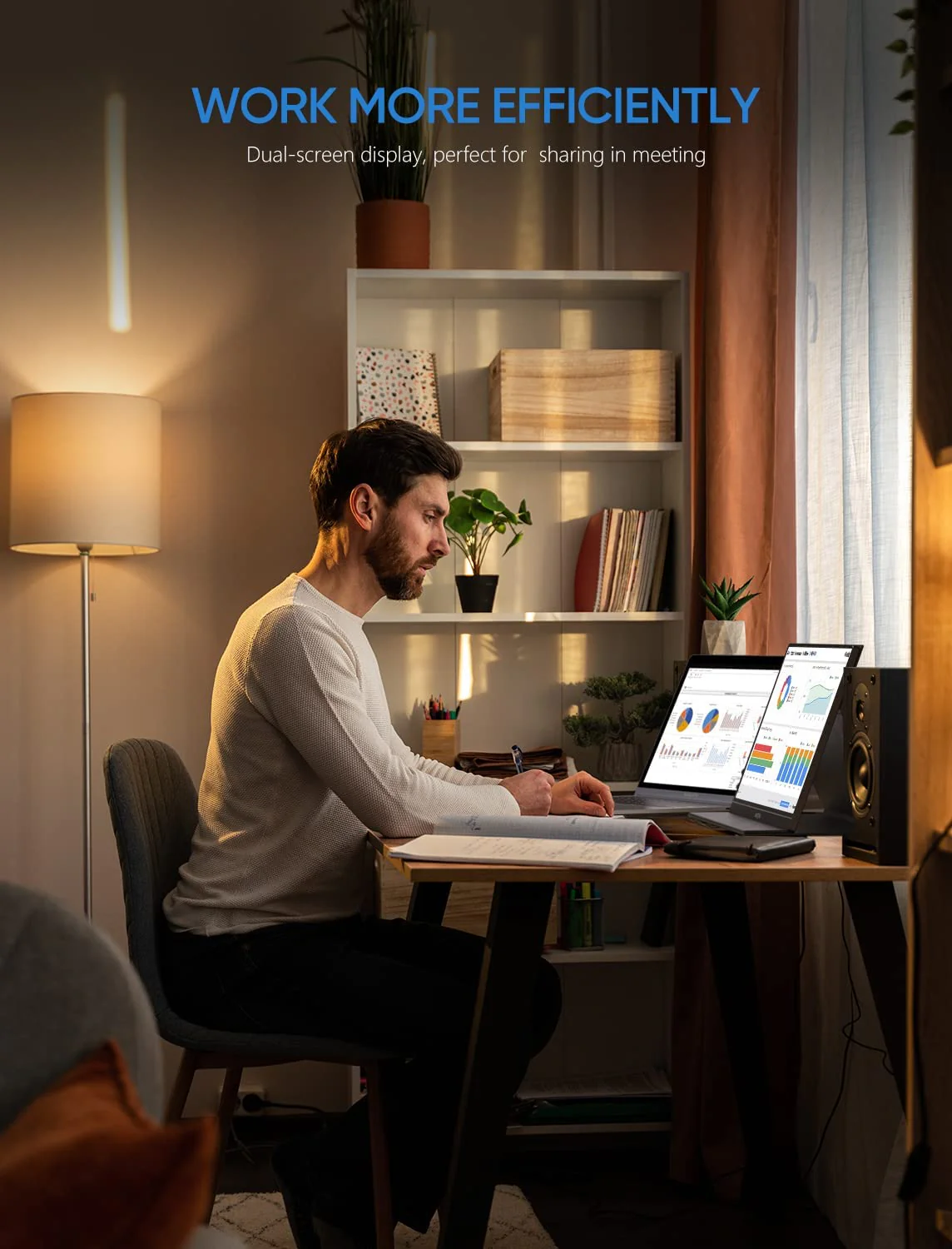 ARZOPA Portable Monitor. 15.6'' 1080P FHD Laptop Monitor