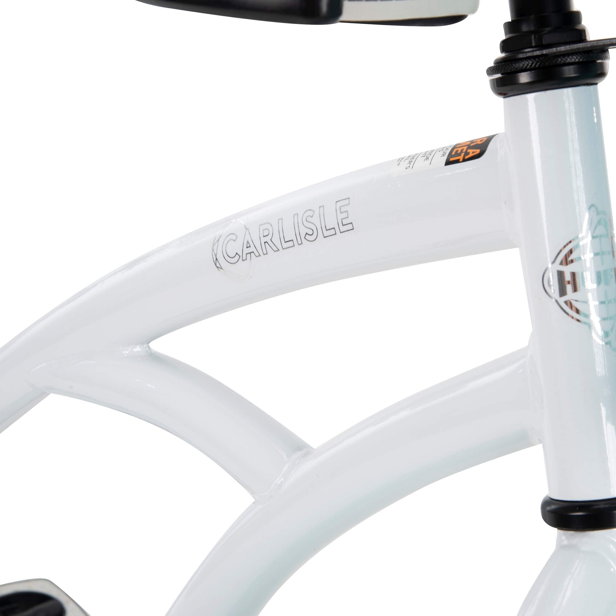 26 In. Carlisle Women's Comfort Cruiser Bike. White