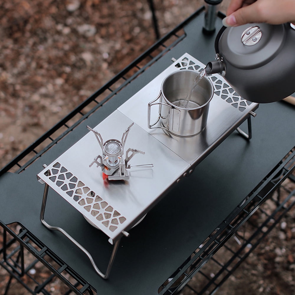 Outdoor Folding Camp Stand Cooking Station Table for Camping Hiking Backpacking Picnic