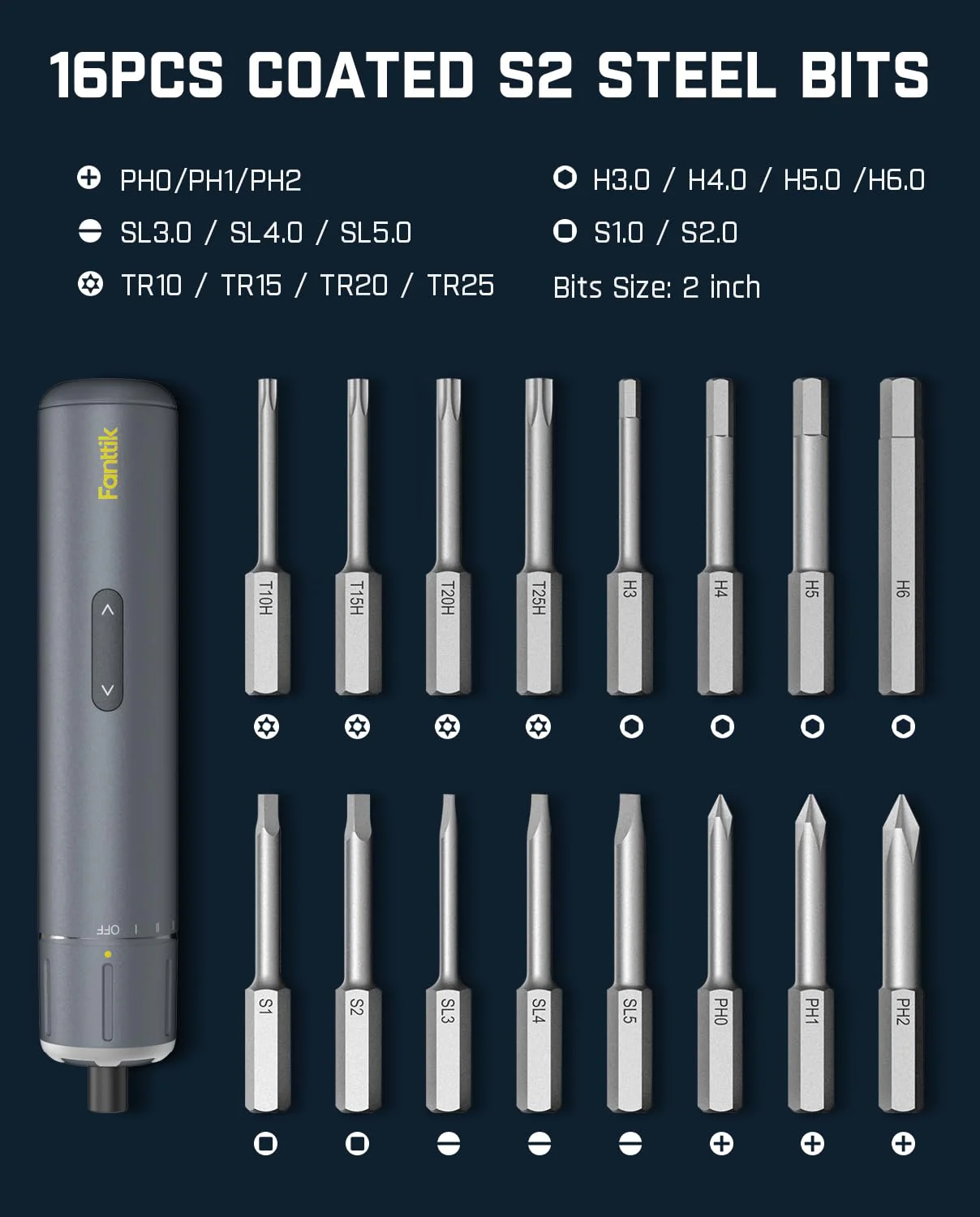 Fanttik S1 Pro Cordless 3.7V Electric Screwdriver