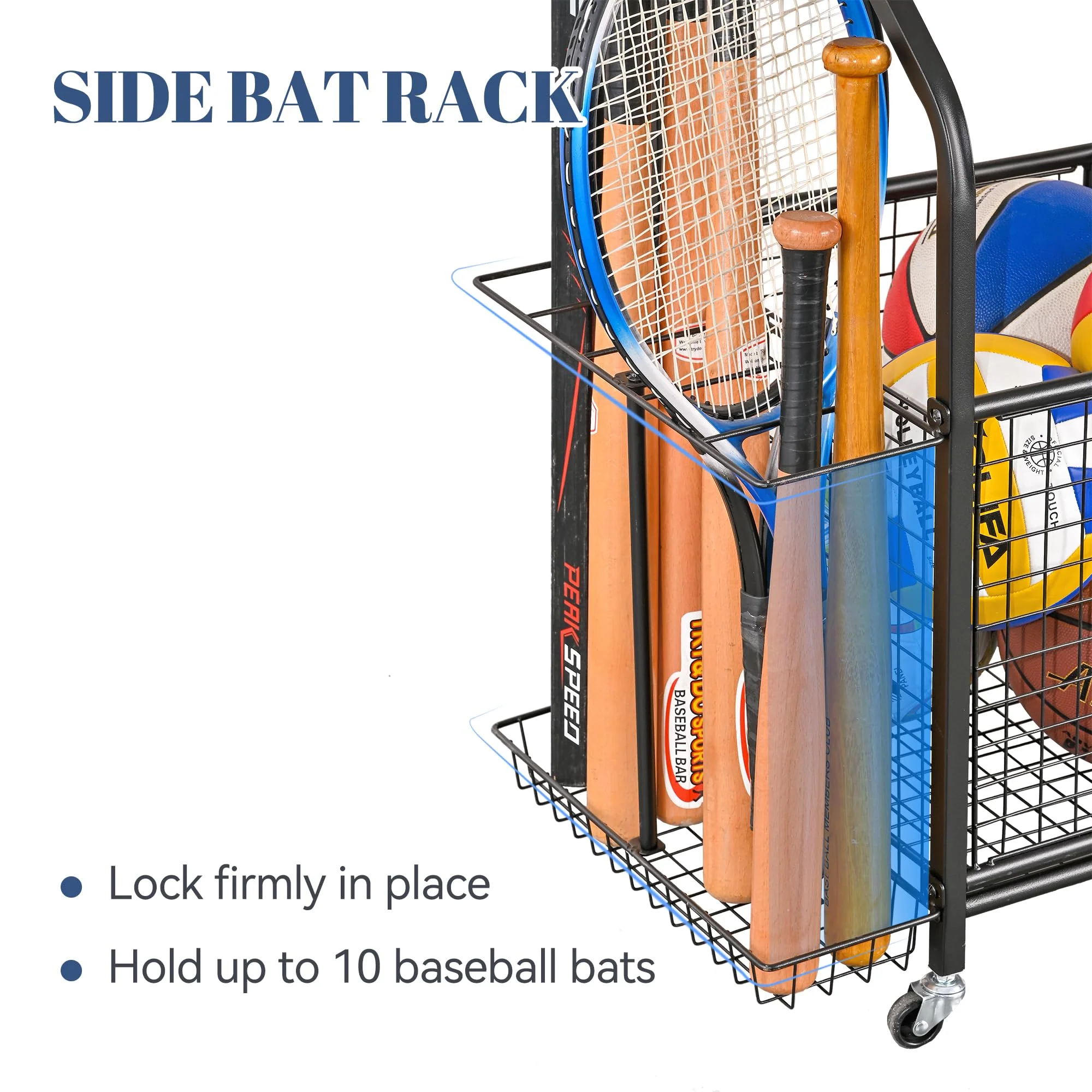 Mythinglogic Sports Equipment Garage Organizer