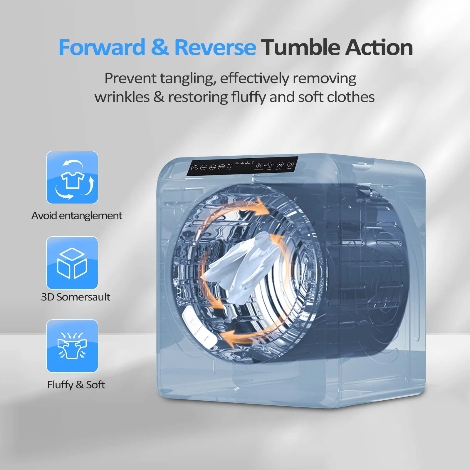 ROVSUN 13.2LB Portable Clothes Dryer. 3.5 Cu.Ft Compact Dryer