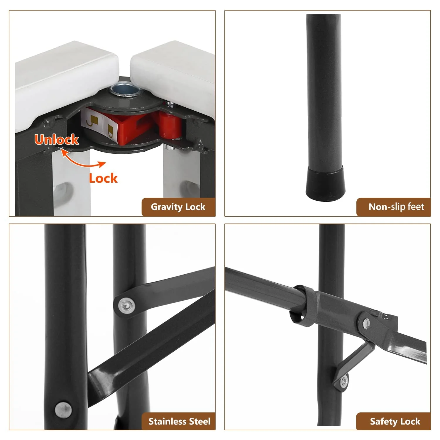 FDW Folding Table for Office Home Camping Party