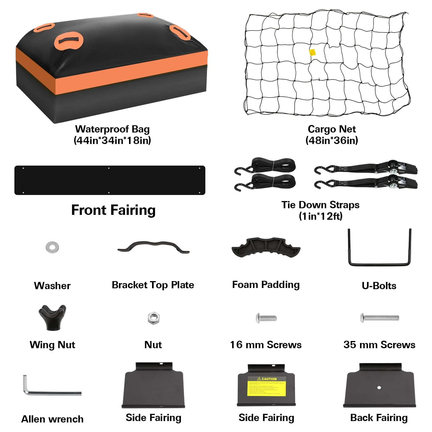 WEIZE 54 x 34 Heavy Duty Roof Rack. Rooftop Cargo Carrier Basket