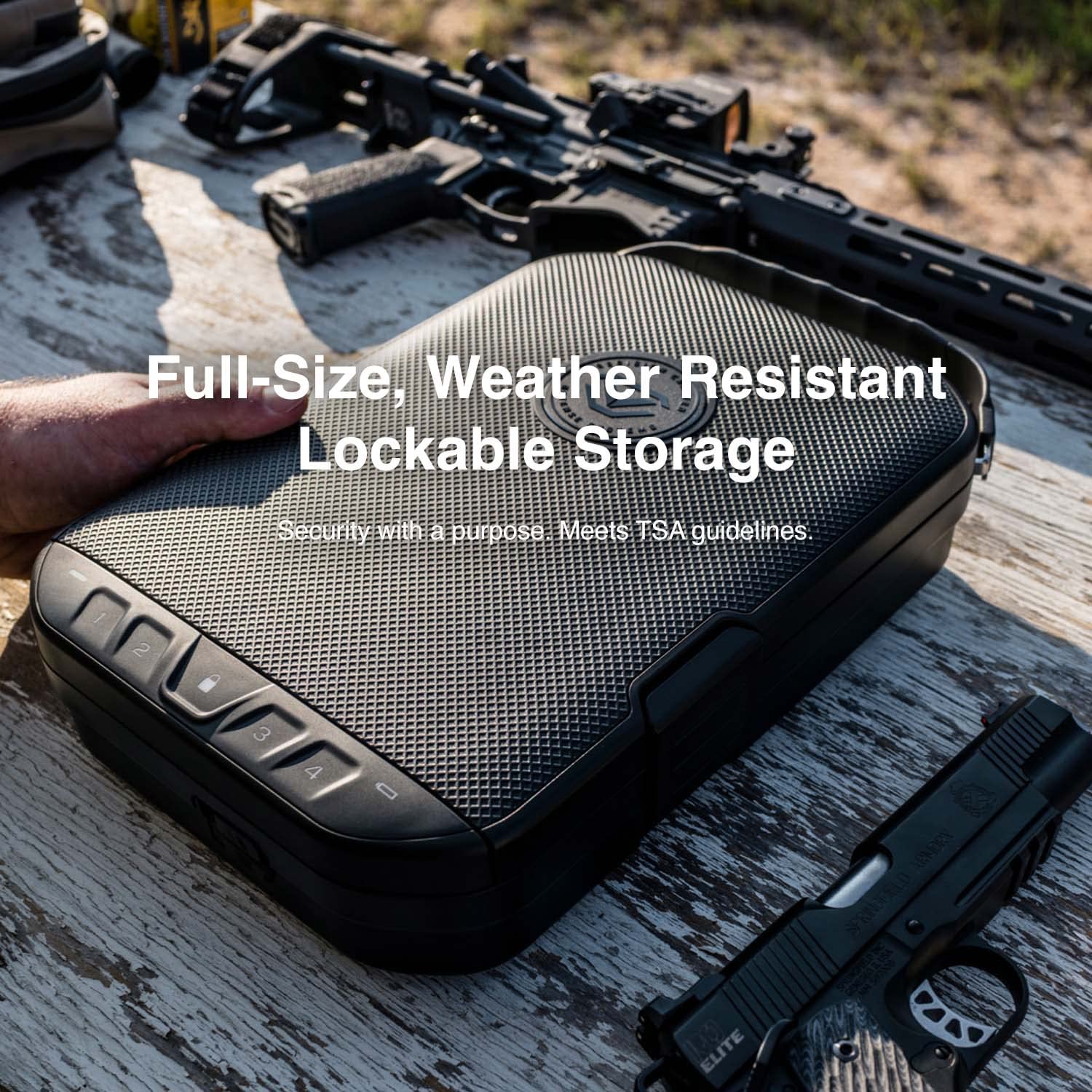 VAULTEK Secure Waterproof Travel Case with Backlit Keypad