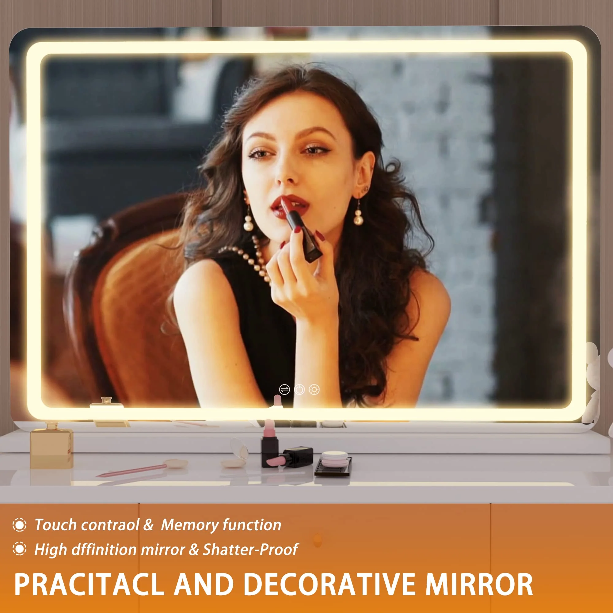 Hasipu 32 x 22 LED Vanity Mirror with Lights