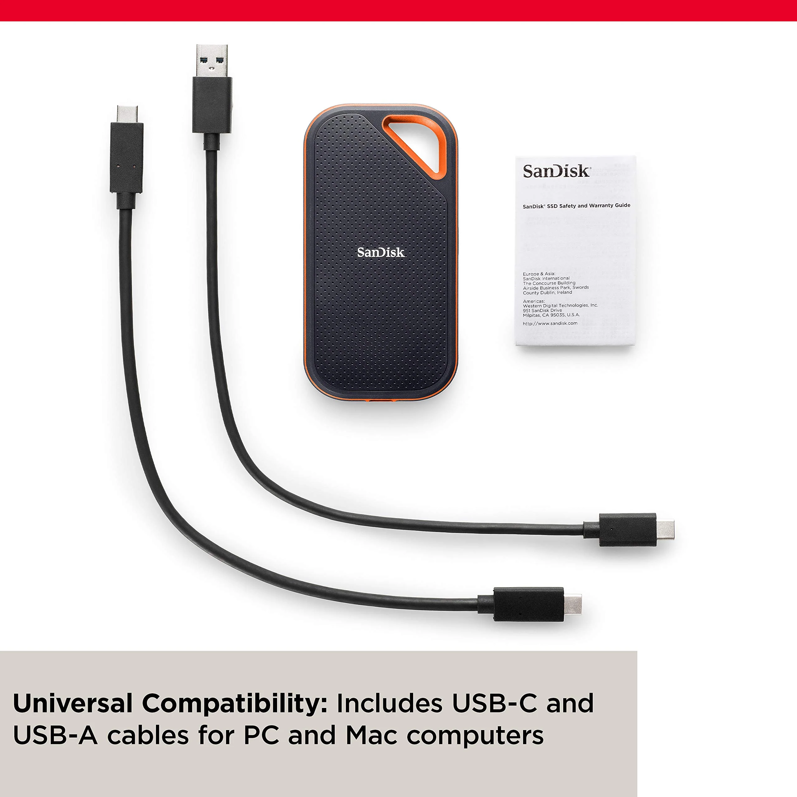 SanDisk 1TB Extreme PRO Portable SSD - Up to 2000MB/s