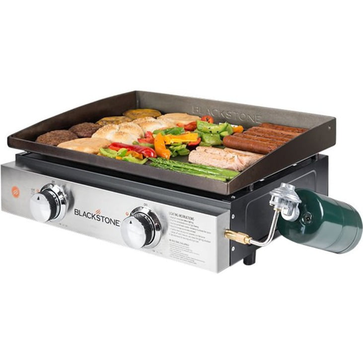 22 in. W Stainless Steel  Nonstick Surface Griddle