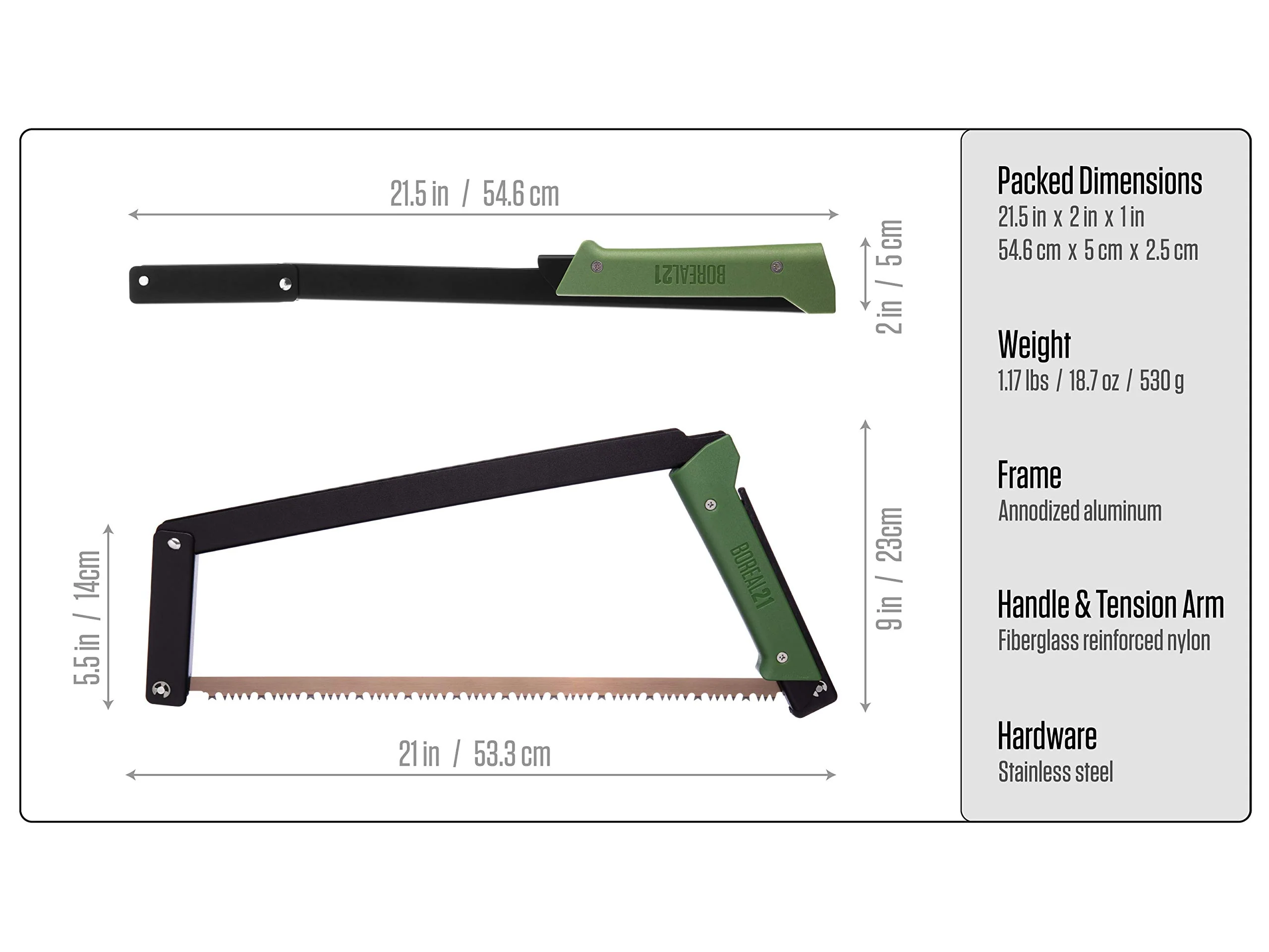 AGAWA BOREAL21 21 Inch Folding Bow Saw