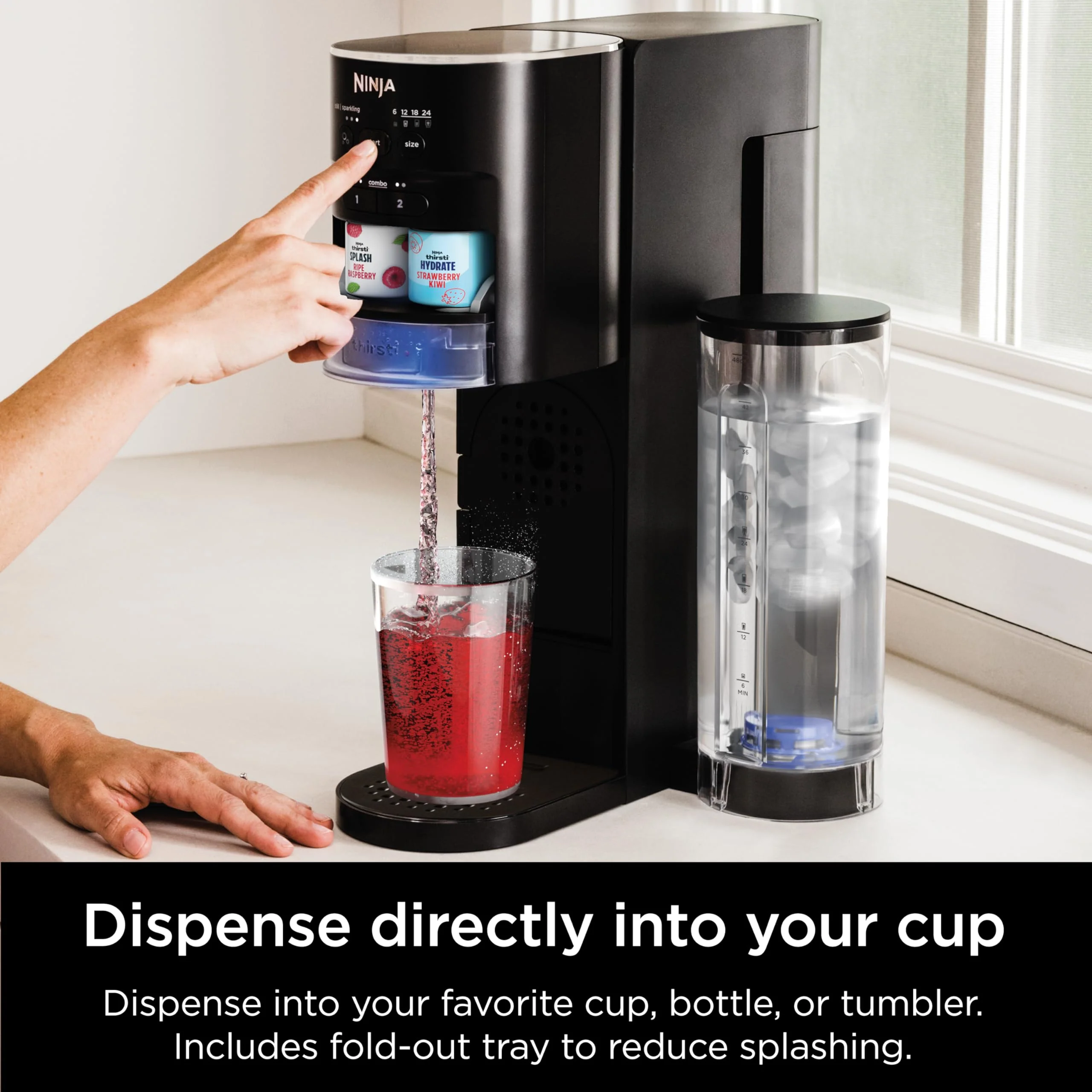 Ninja 60L Thirsti Drink System. Soda Maker. Carbonated Water Machine