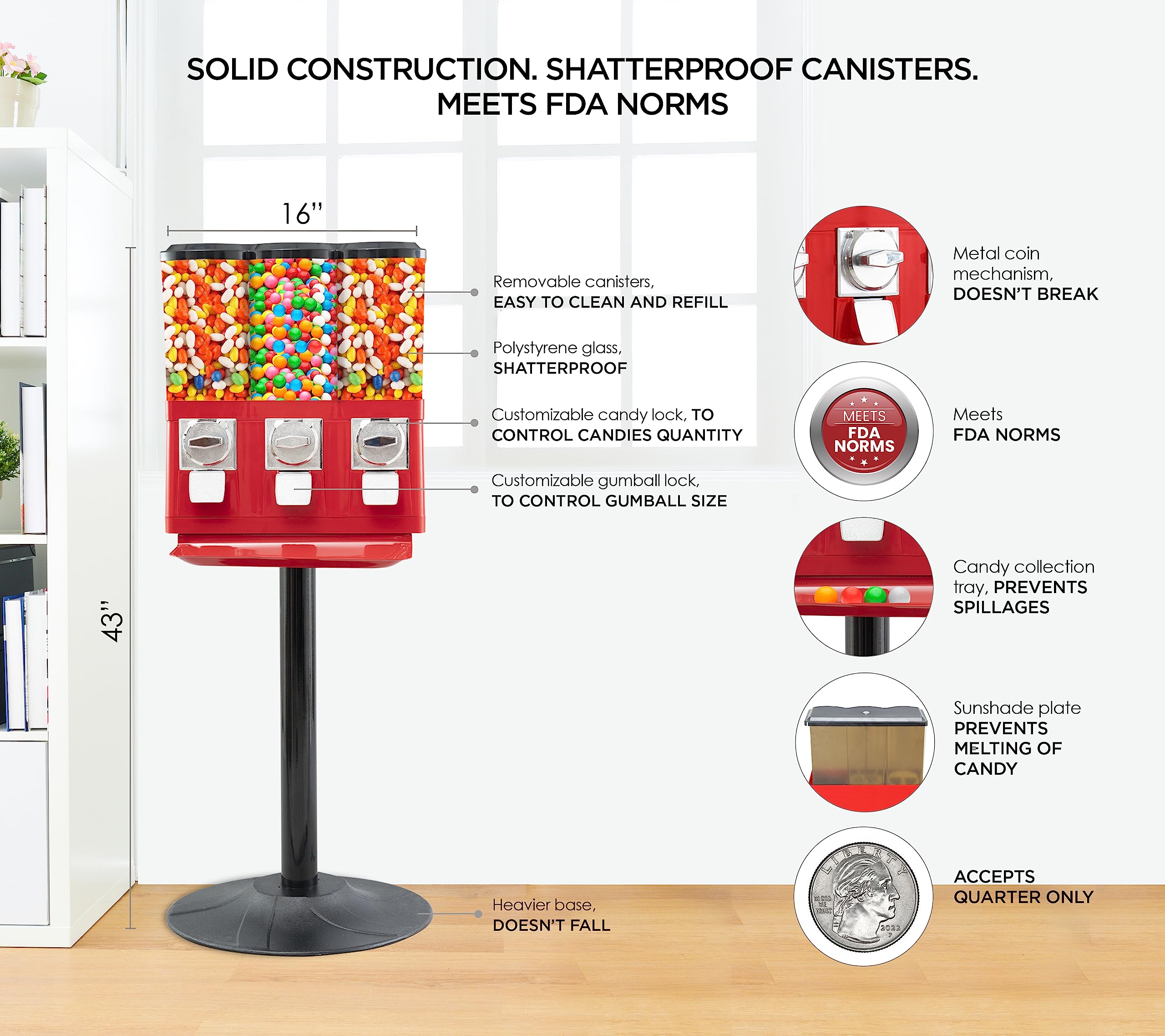 2025 Machines Dispenser Commercial Removable Canisters