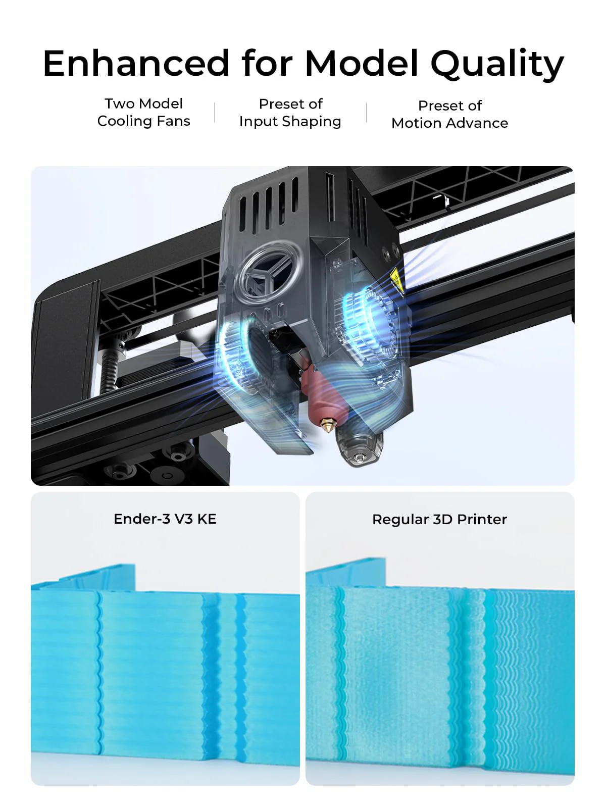 Creality Ender-3 V3 KE 3D Printer. 500 mm/s High-Speed