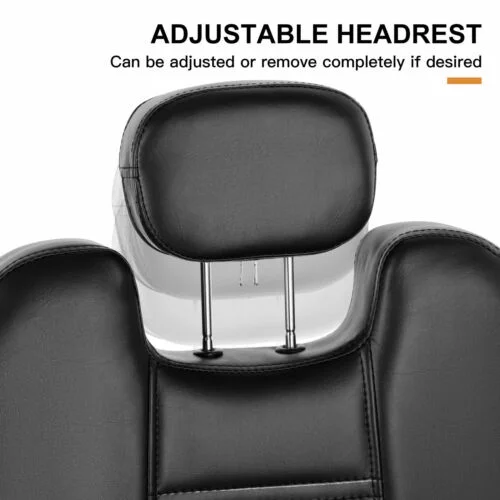 Artist hand Black 360&deg;Barber Chair Heavy Duty Hydraulic Reclining Salon Shampoo Beauty Hair Styling Equipment - MadeInUSA